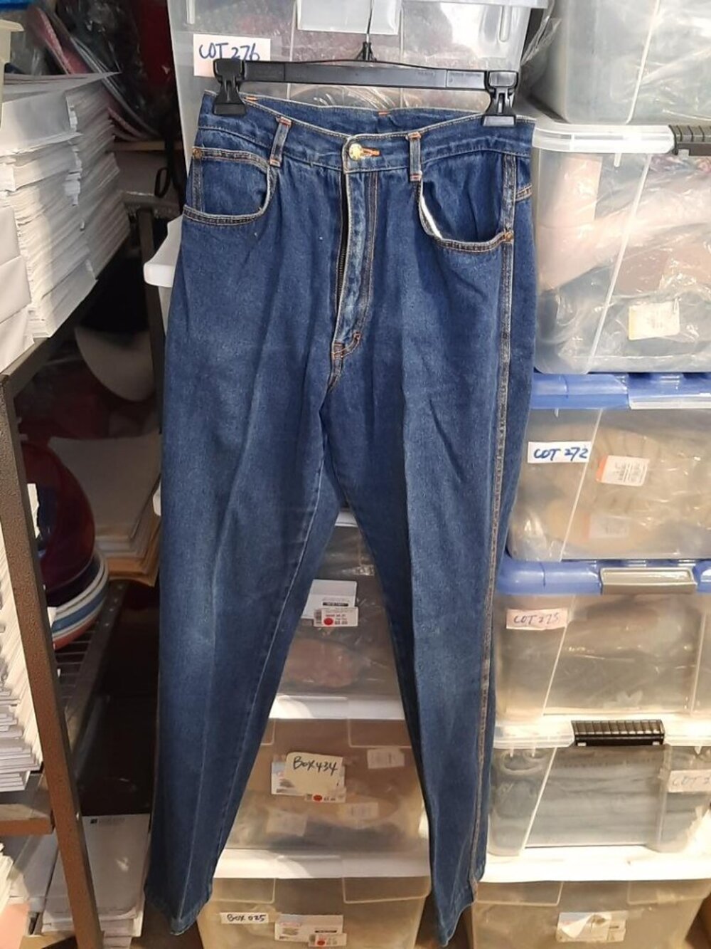 Vintage Gitano WMN Denim Jean Dark Wash Classic Straight Leg Pockets Size 10-11